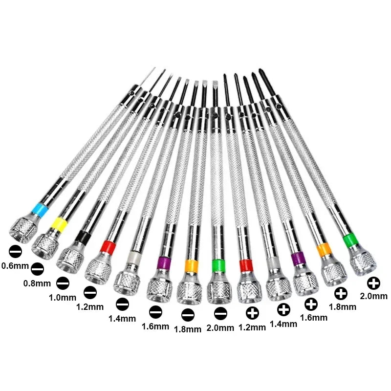 13-Piece Professional Watch Repair Tool & Screwdriver Set