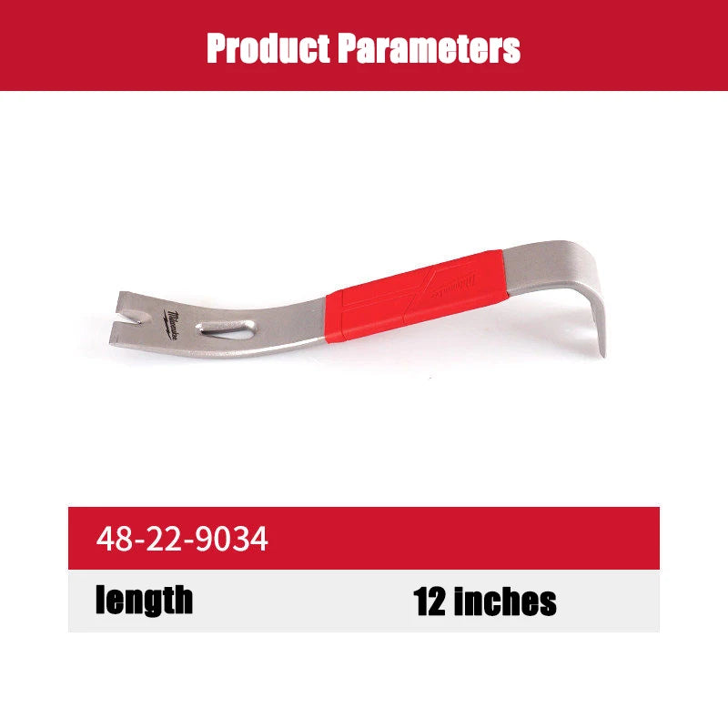 Milwaukee 12" Heavy-Duty Pry Bar with Anti-Vibration Grip