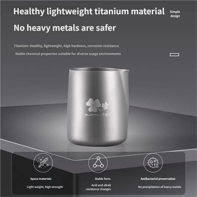 Portable Titanium Travel Tea Set with Insulated Cups & Strainer