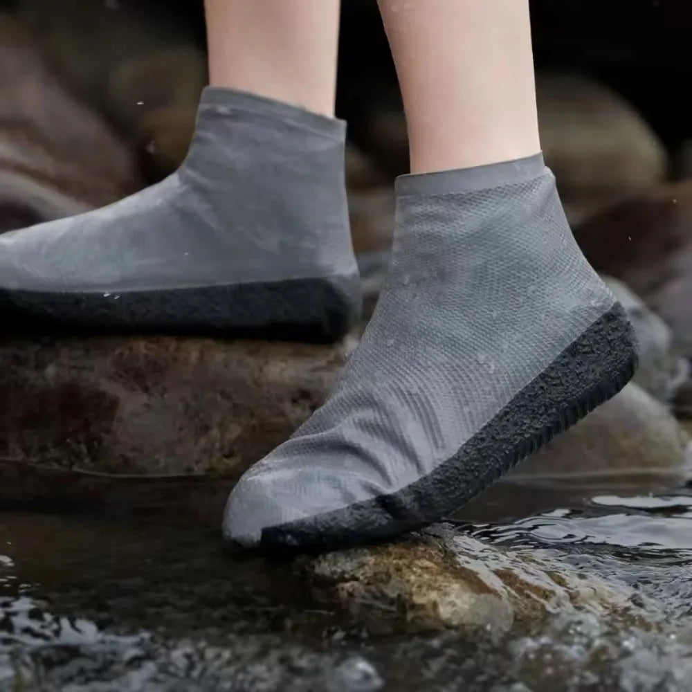 Waterproof Anti-Slip Shoe Covers for Rainy Days - Reusable & Unisex