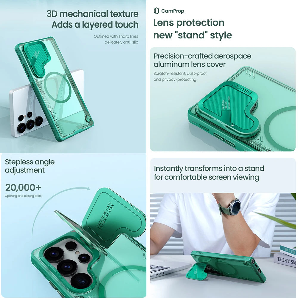 NILLKIN Iceblade Magnetic Case for Samsung Galaxy S25 Ultra - Futuristic Style