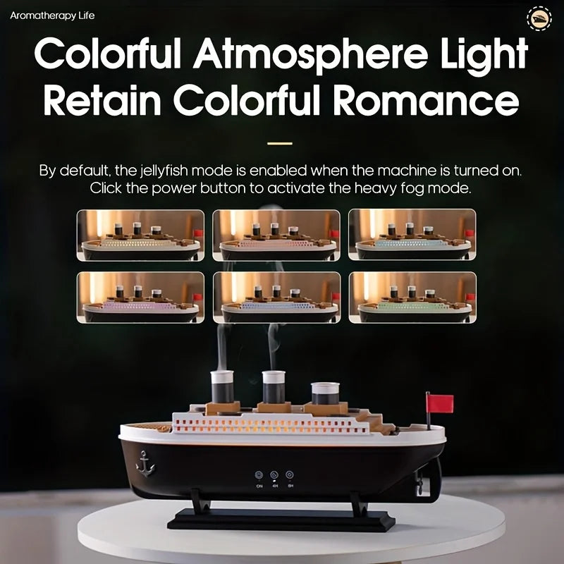 Titanic Ship Model Humidifier & Aroma Diffuser with Remote Control