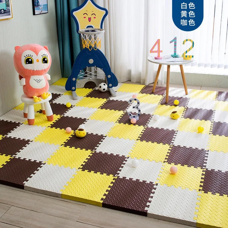 12PCS Interlocking Foam Baby Play Mat - Soft Puzzle Floor Tiles