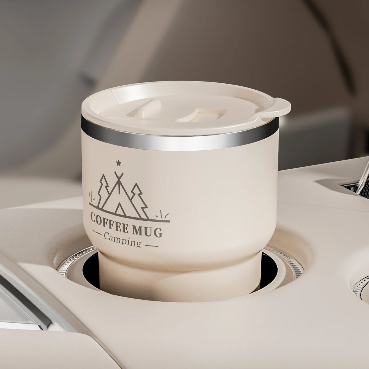 Double Layer Insulated Coffee Cup with Lid - Leak-Proof Design