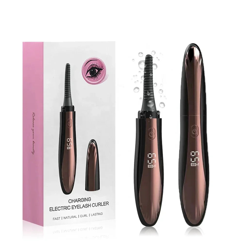 USB Rechargeable Electric Heated Eyelash Curler - 4 Temperature Modes