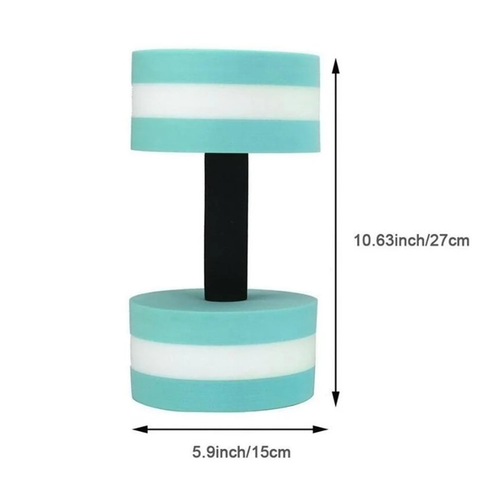 Aqua Fitness Dumbbells - 2 Pack EVA Foam Water Weights for Pool Exercise