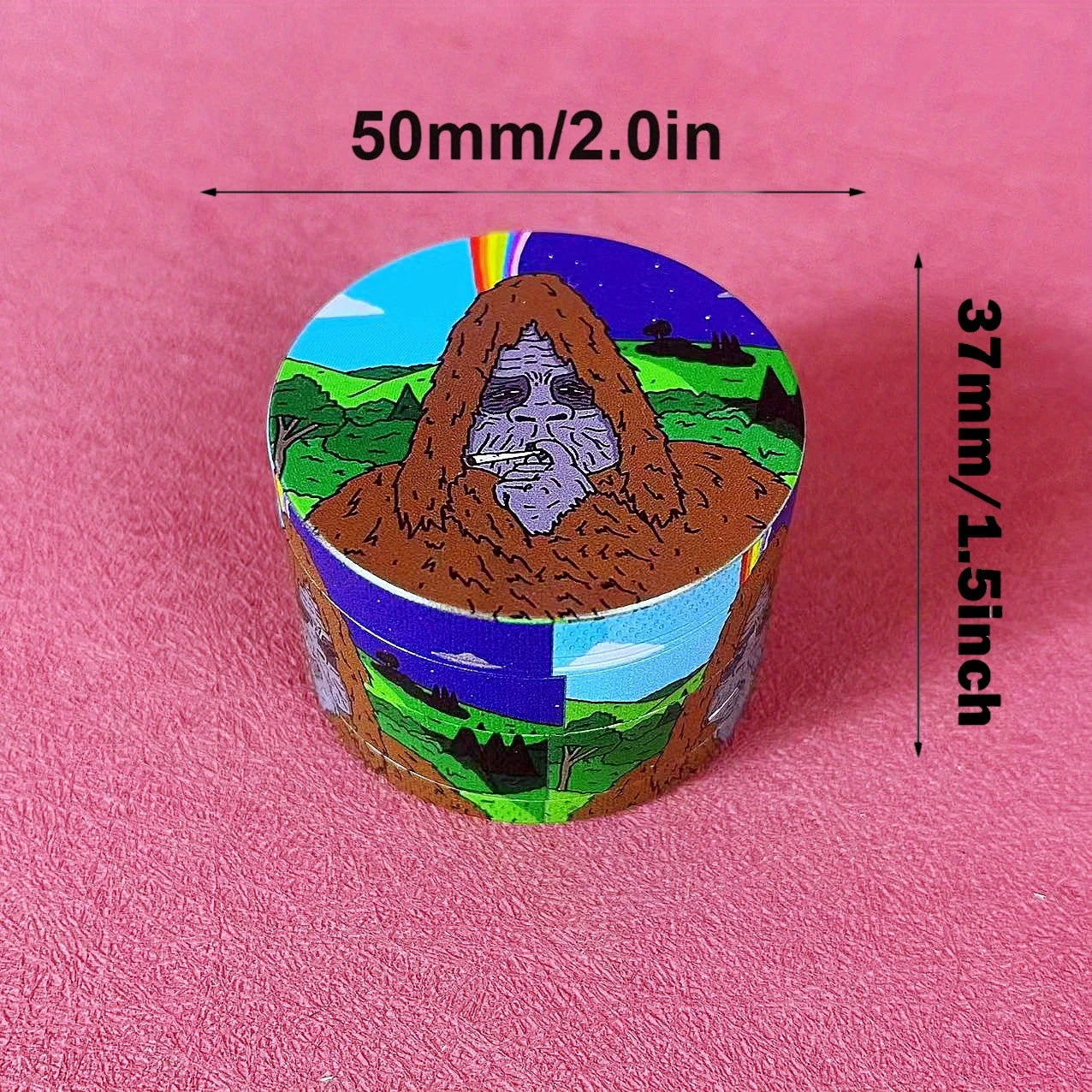 2-Inch Manual Herb Grinder - Compact Spice Mill for Kitchen & Travel