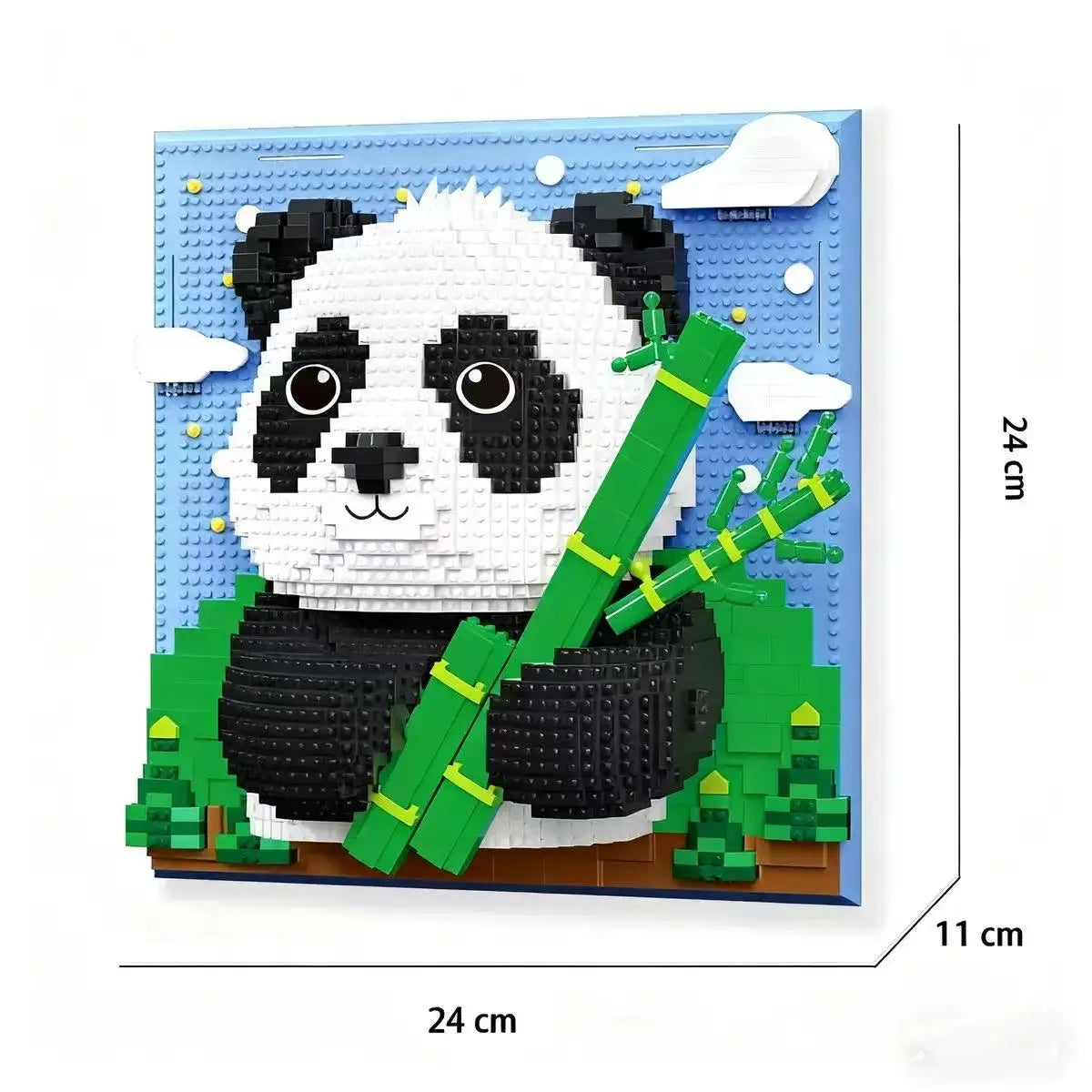 3D Animal DIY Building Block Art Set - Sharks, Eagles & Pandas