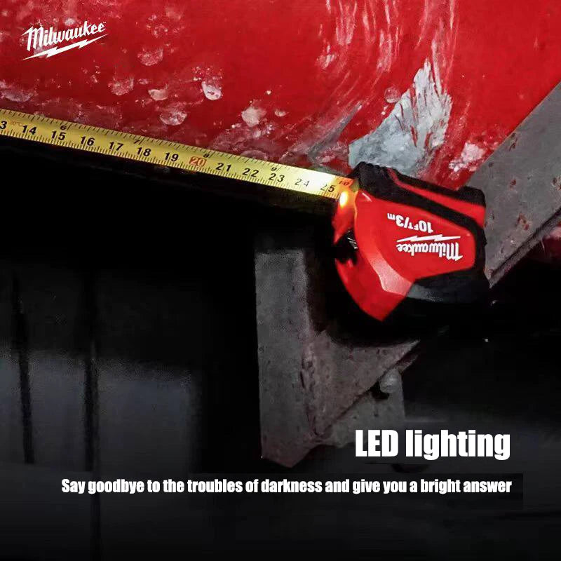 Milwaukee 3m/10ft LED Light Tape Measure - Durable & Magnetic