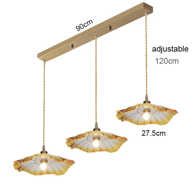 Stylish Glass Pendant Light - Modern Hanging Lamp for Dining & Kitchen
