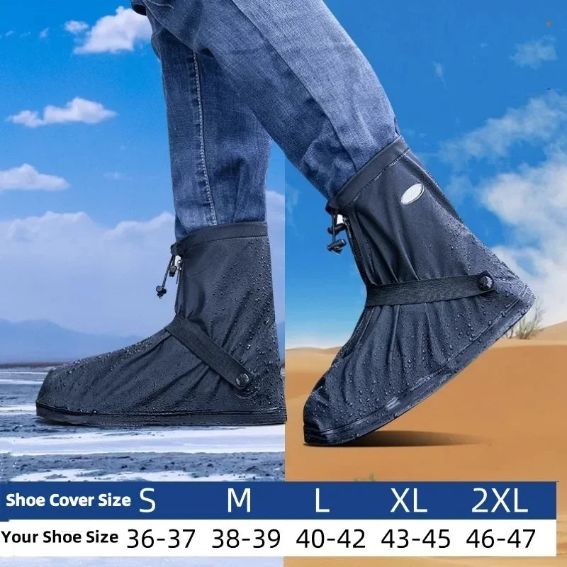 Waterproof Anti-Slip Reusable Boot Covers for Rain & Snow Protection
