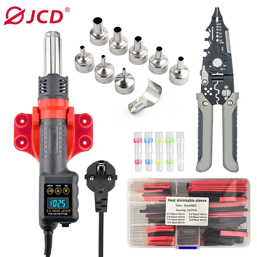JCD 750W Digital Hot Air Gun - Adjustable Temperature & Speed