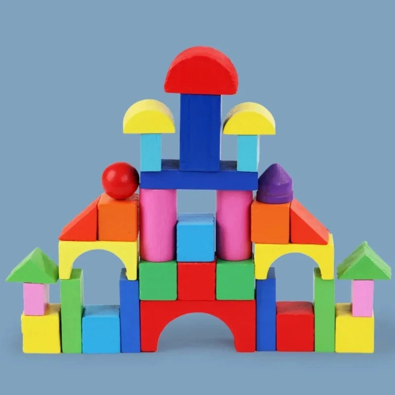 Montessori 34PCS Geometric Puzzle Toy - Fun Learning Blocks for Kids