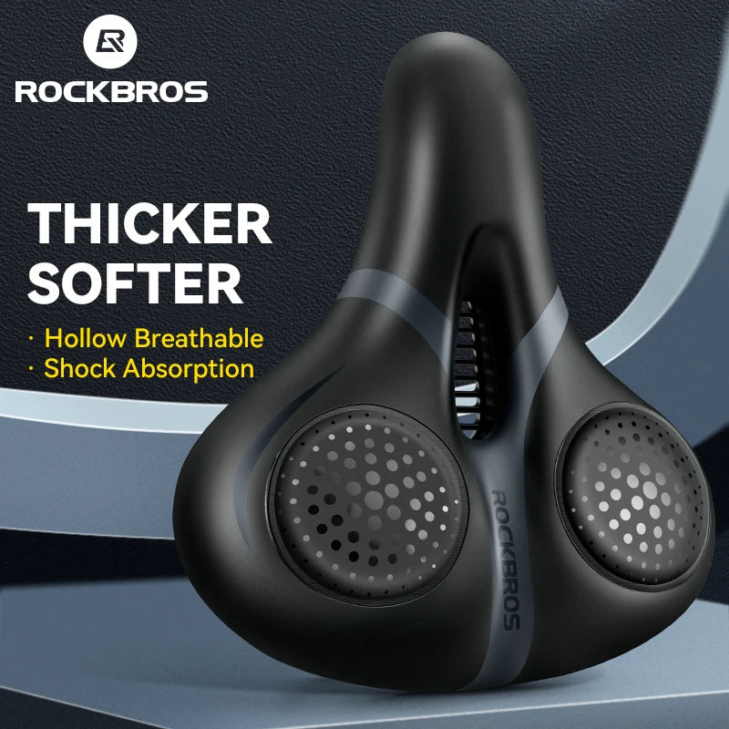ROCKBROS Comfortable MTB Bicycle Saddle - Shock Absorption Cushion