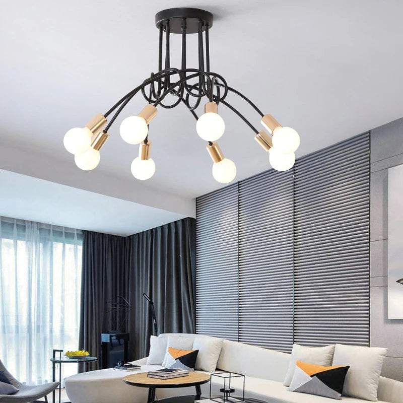 Elegant Gold-Plated Branch Chandelier for Modern Spaces