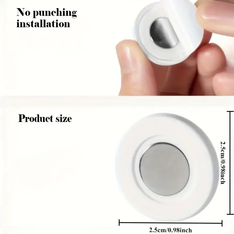 3pcs No Drill Magnetic Remote Holder - Space-Saving Wall Mount