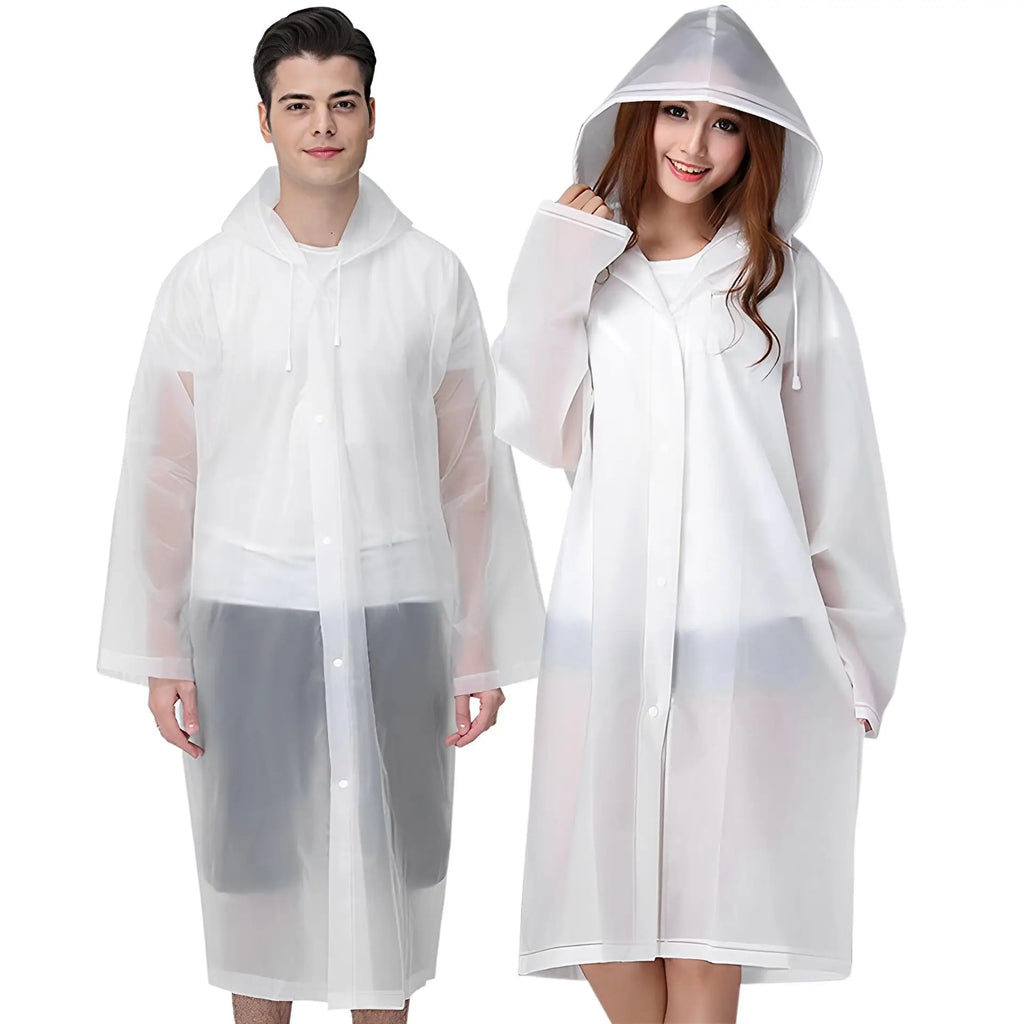 EVA Rain Suit Poncho - Waterproof & Windproof Travel Raincoat