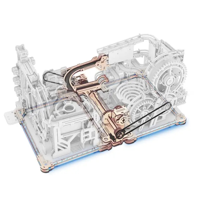 Robotime Marble Spaceport 3D Puzzle -Engaging STEM Toy for Kids