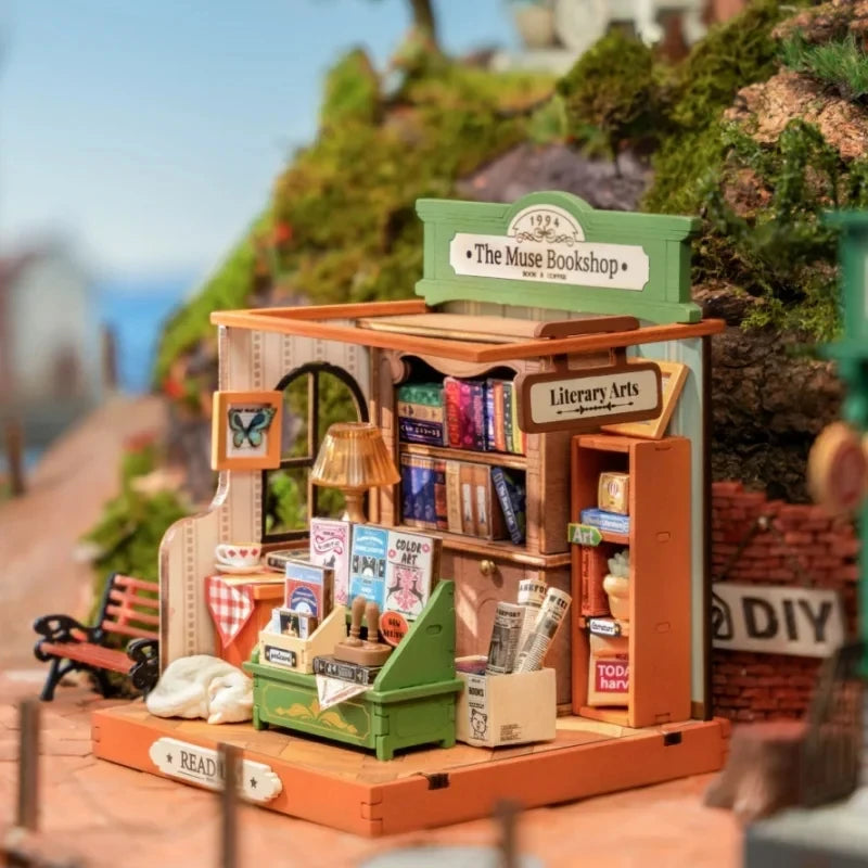 Robotime Rolife Miniature House Building Kits for Kids - 4 Designs
