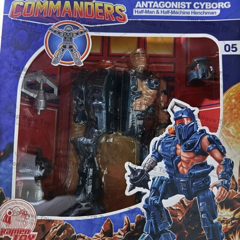 80s Commander Antagonist Cyborg Action Figure - 1/12 Scale Collectible Doll
