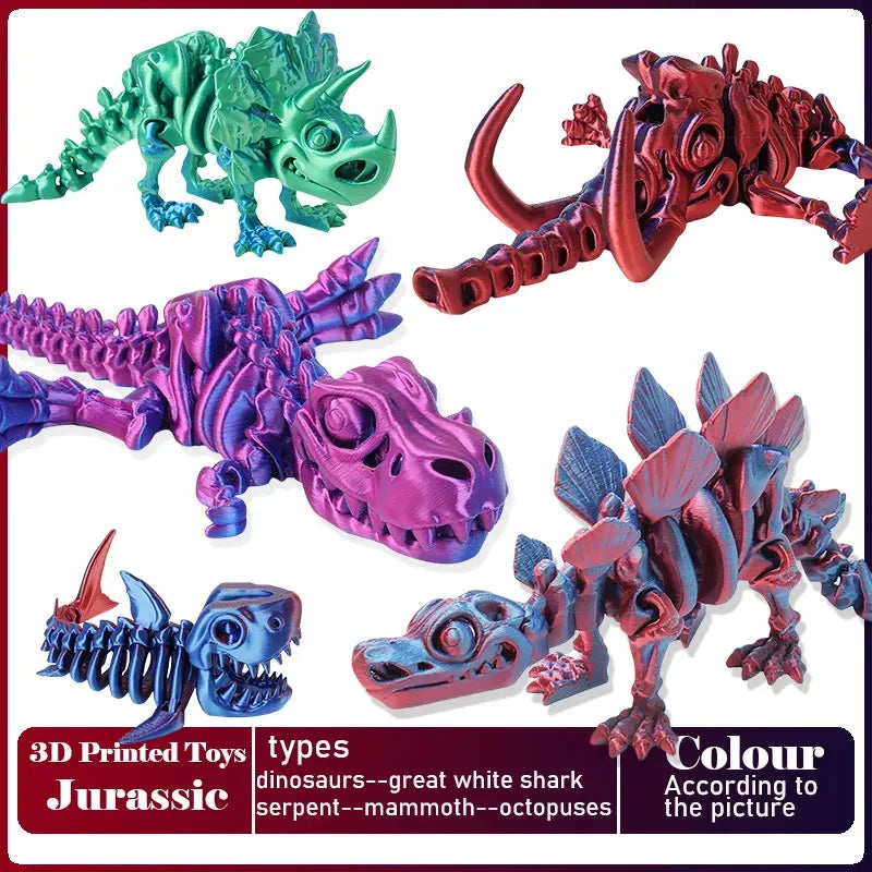 3D Printed Tyrannosaurus Rex Model | Movable Realistic Desktop Decoration
