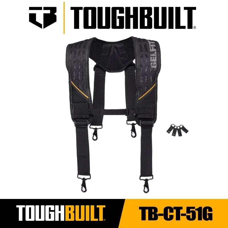 TOUGHBUILT Outdoor Tool Belt with GelFit Suspenders for Ultimate Comfort