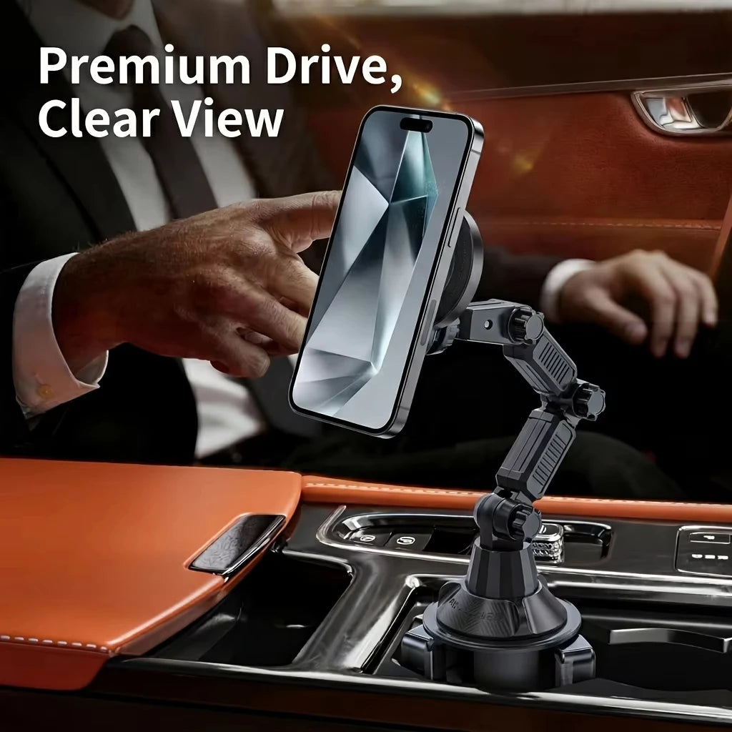 360° Rotatable Car Cup Phone Holder with Super Strong Suction