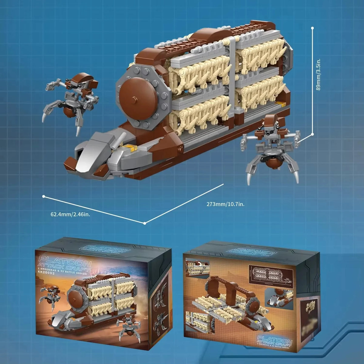 522pcs Building Set - Platoon Attack Craft for Kids | MOULD KING