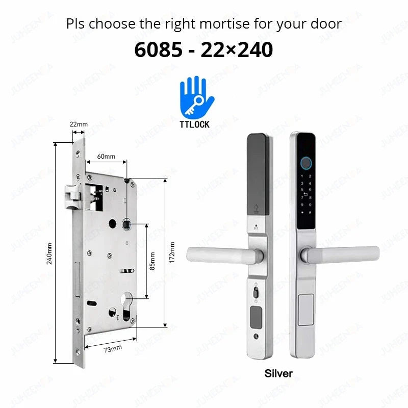 Smart Waterproof Sliding Door Lock with TTLock & Alexa Integration