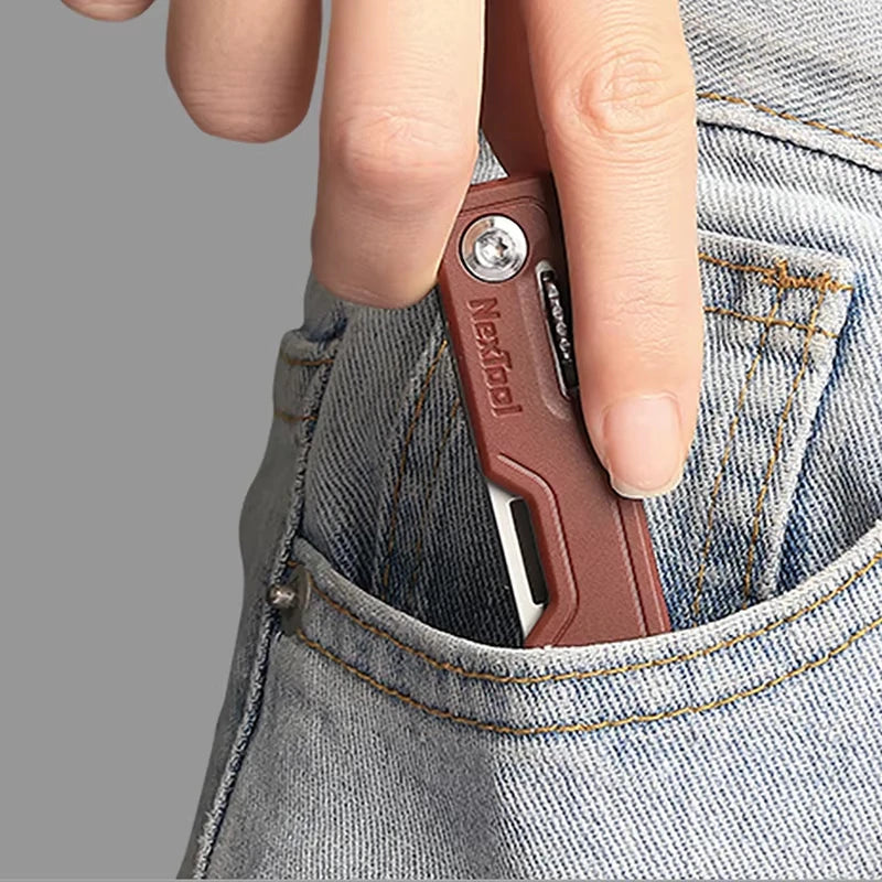NexTool 10-in-1 Mini Multi-Tool: Portable EDC Folding Knife & More