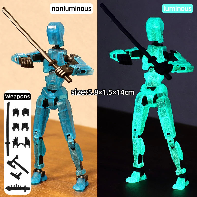 Movable 3D Printed Robot Mannequin - Perfect for Kids & Parents!