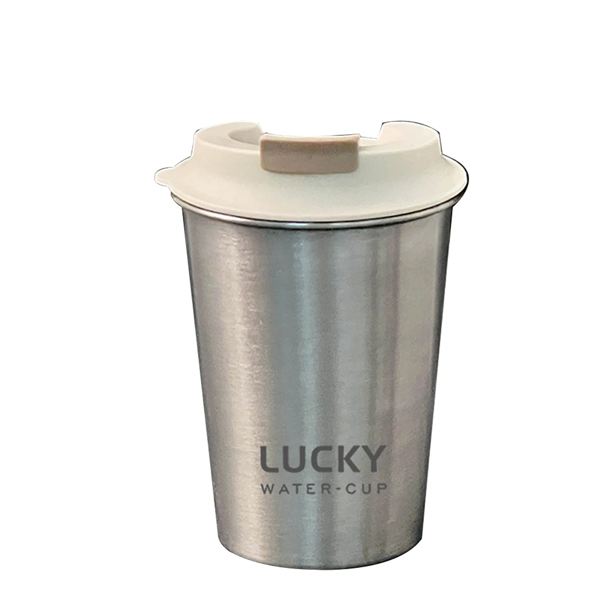 400ml Stainless Steel Portable Tumbler with Lid - Perfect for Coffee & Milk