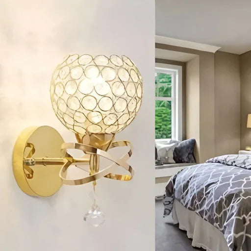 Stylish LED Crystal Wall Lamp - Modern Design for Bedroom & Aisle