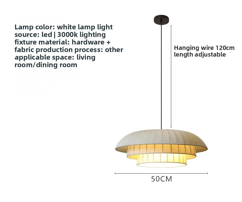 Stylish Wabi-Sabi LED Chandelier for Minimalist Spaces