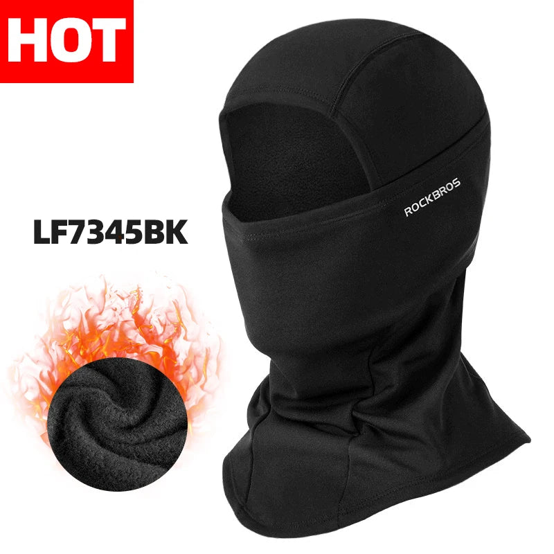 ROCKBROS Winter Cycling Mask - Thermal Windproof Balaclava & Face Cover