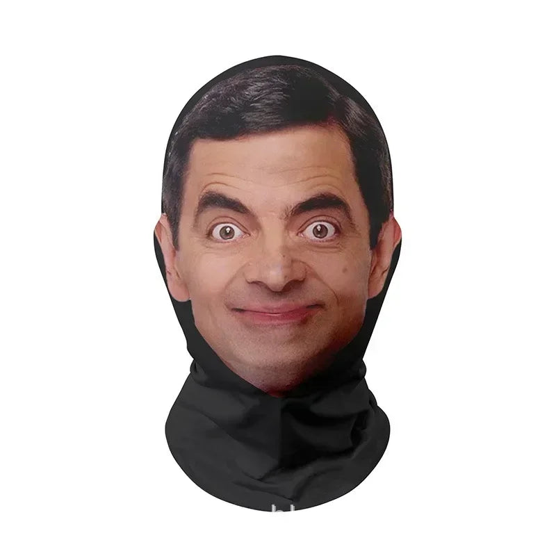 Funny 3D Printed Full Face Mask - Celebrity Costume Balaclava
