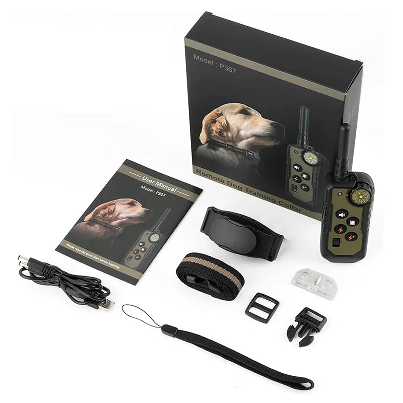 Rechargeable Electric Dog Training Collar - Vibration & Sound Control
