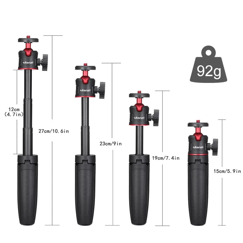 Ulanzi MT-08 Mini Tripod: Lightweight, Foldable DSLR & Smartphone Stand