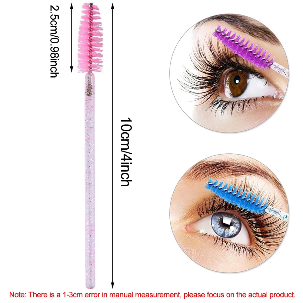 Disposable Eyelash Brush Applicators - Perfect for Extensions & Brows