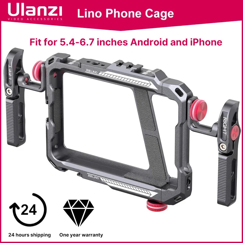 Ulanzi Lino Phone Cage Vlog Rig for iPhone & Android Photography