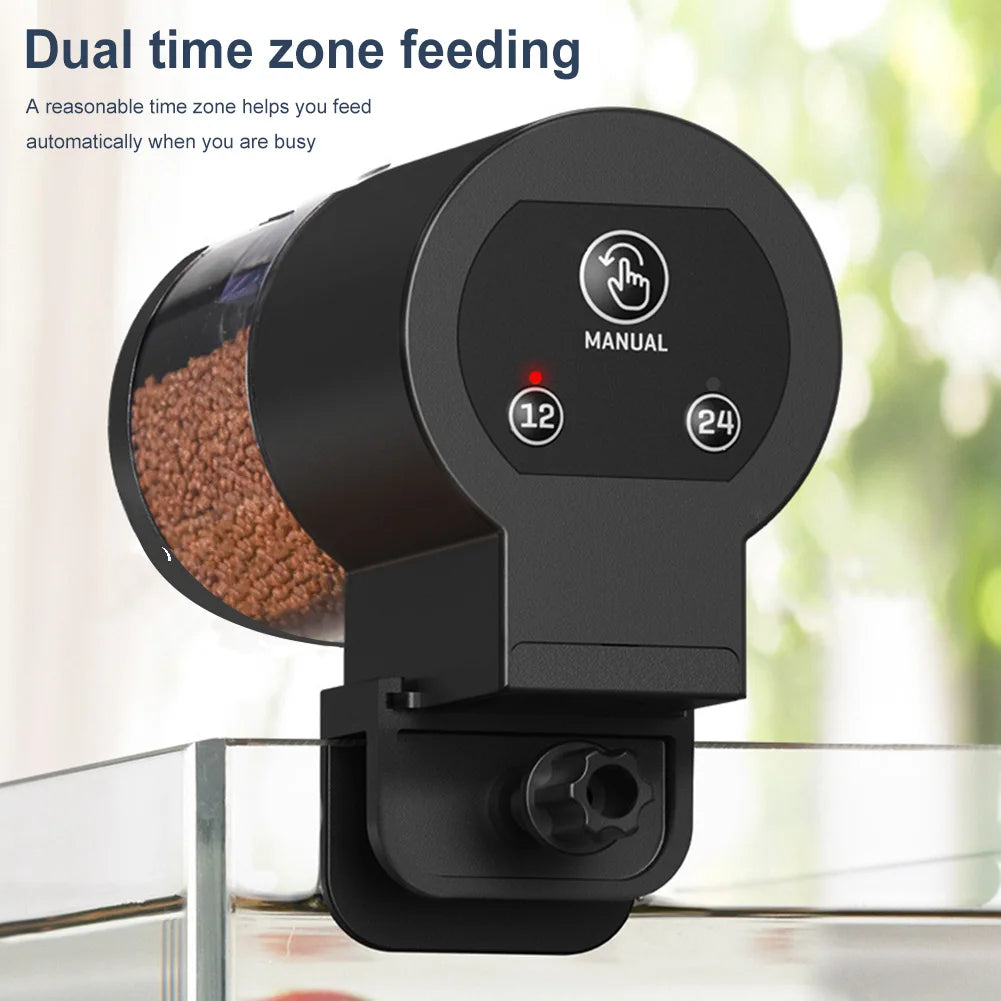 Automatic Fish Feeder with Timer - Large Capacity for Aquariums & Ponds