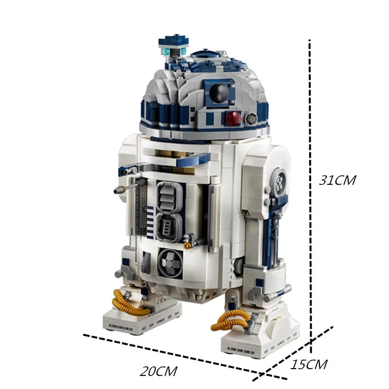 R2-Inspired Robot Building Kit - 2314 Piece Space STEM Set for Adults