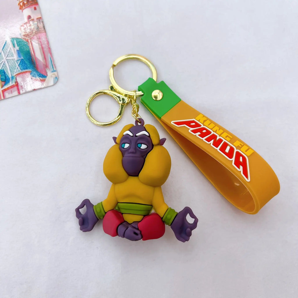 Cute Kung Fu Panda Keychain - Perfect Anime Gift & Car Accessory