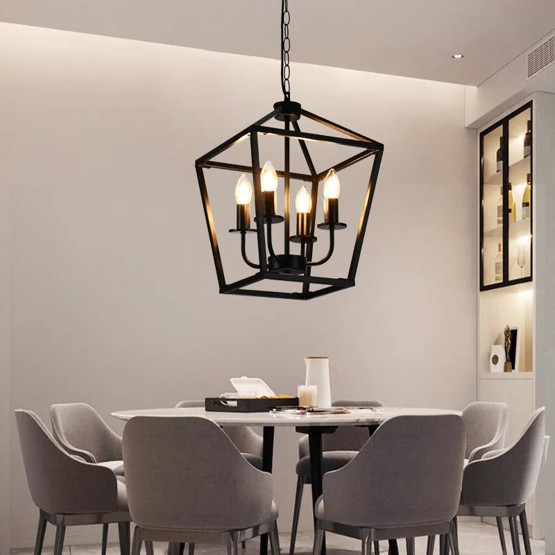 Vintage Industrial Chandelier Pendant Light for Dining & Kitchen