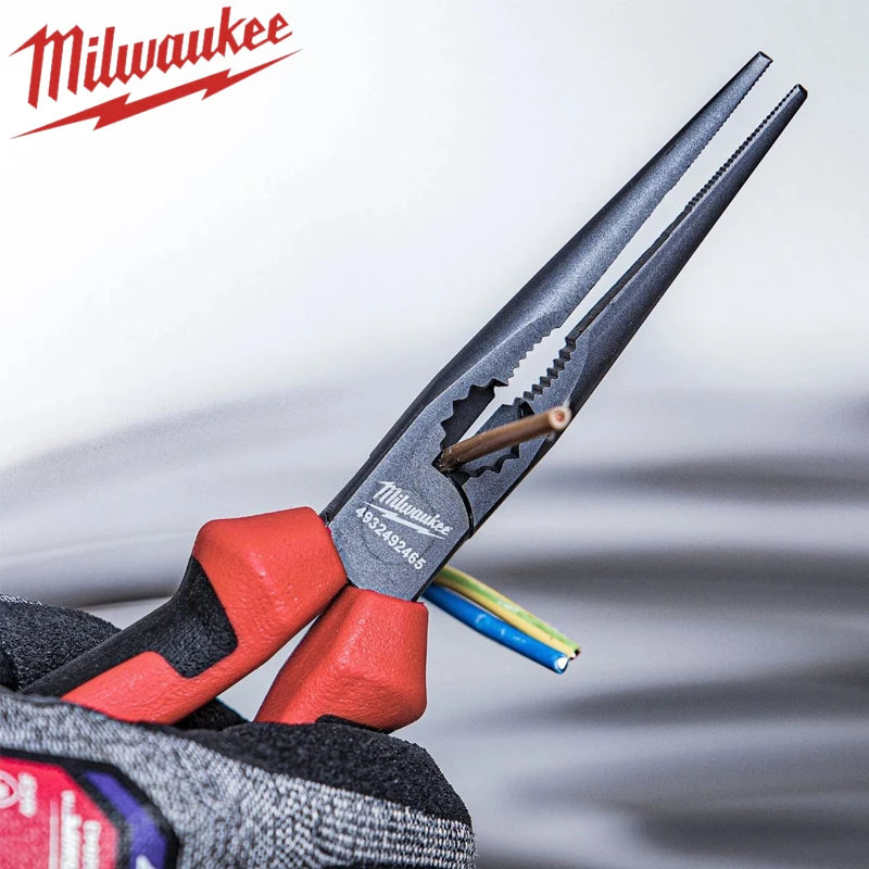 Milwaukee 8-Inch Long Nose Pliers - Versatile & Durable Tool