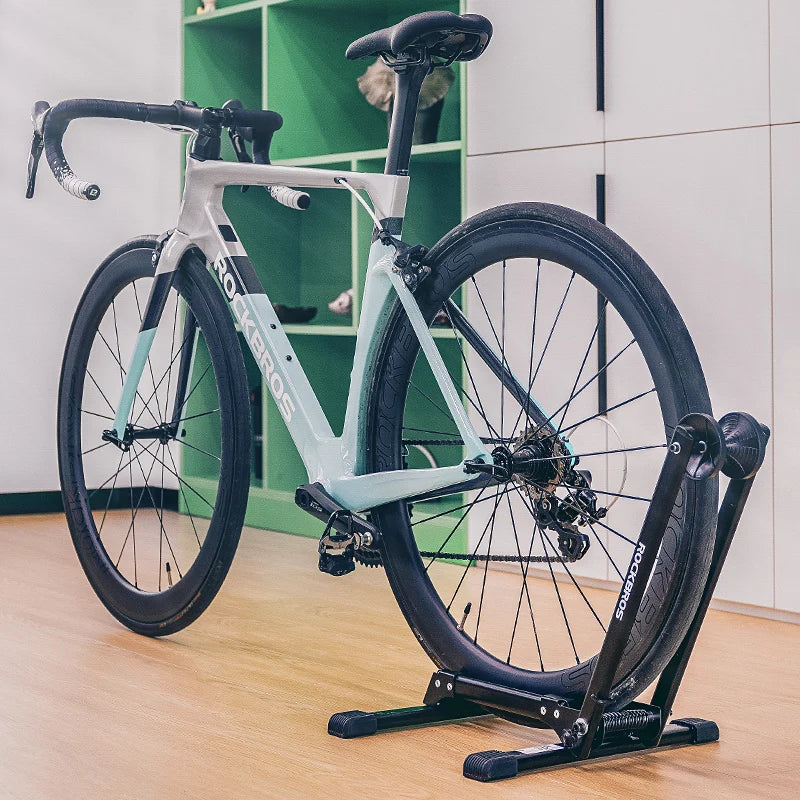 ROCKBROS Foldable Bicycle Rack - Space-Saving Indoor Bike Stand