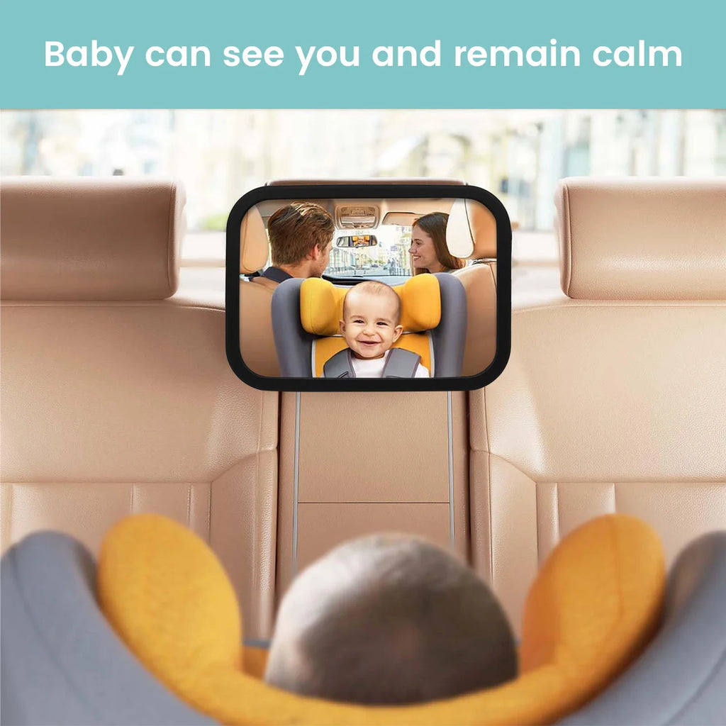 Ultra Stable Baby Car Mirror - 360° Shatterproof Rear Facing Safety