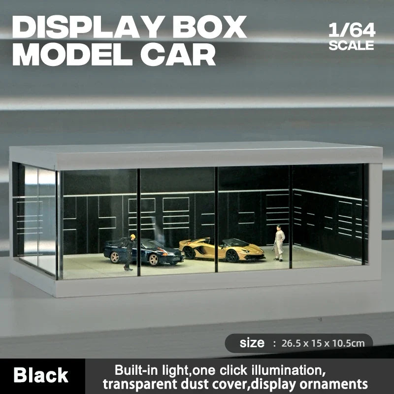 Vibrant LED Garage Scene Model 1:64 for Collector's Displays