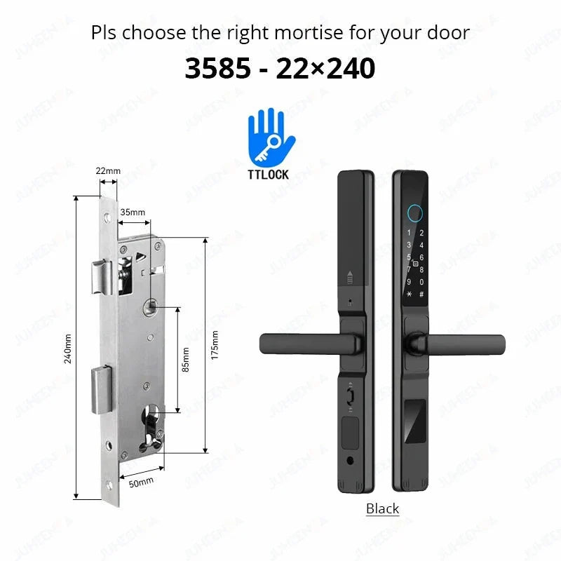 Smart Waterproof Sliding Door Lock with TTLock & Alexa Integration