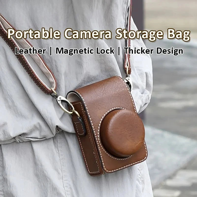 Buffalo Leather Camera Case for Canon, Sony, Nikon & Lumix Models